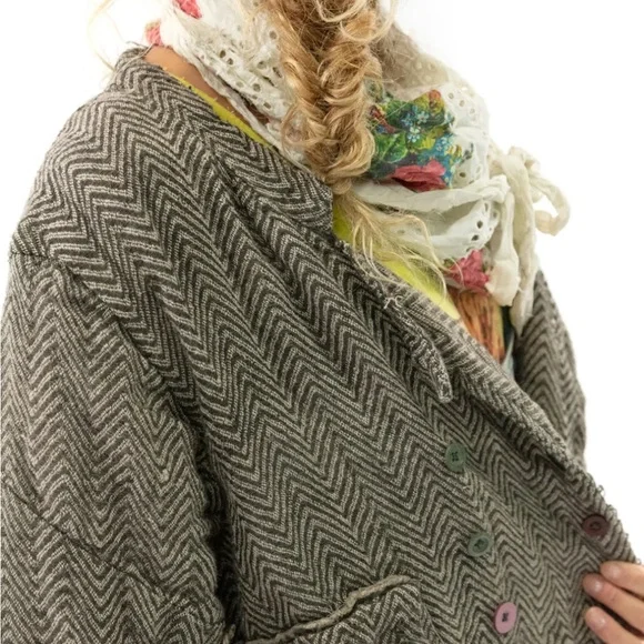 Magnolia Pearl Jacket 472 - Mathis - Woven Cotton Cropped Declan Jacket New NWT - Picture 4 of 7